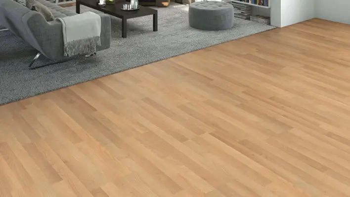 Laminaattilattia, 3-lautainen pyökki