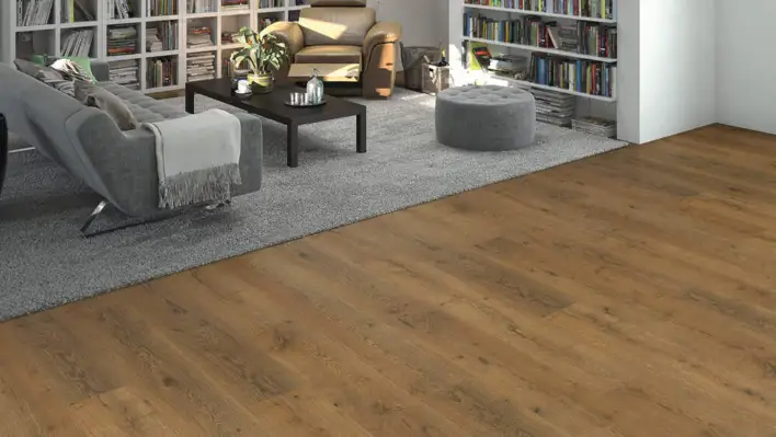 Laminaattilattia, lankkulattia Tammi Lombardia luonnollinen