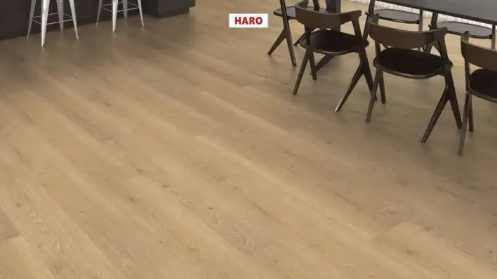 Haro laminaattilattia Aqua - Lankkulattia, Tammi Flavia puro