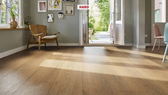 Haro laminaattilattia Aqua - Lautalattia, Tammi Flavia savustettu