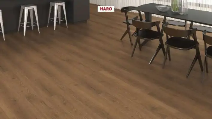 Haro laminaattilattia Aqua - Lautalattia, Tammi Flavia savustettu