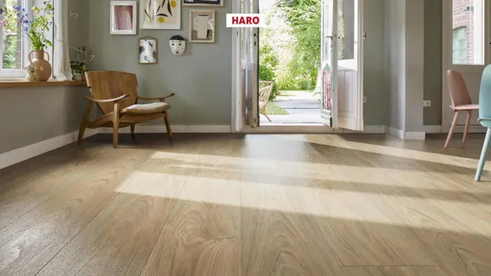 Haro laminaattilattia Aqua - Lankkulattia, Elm Vario