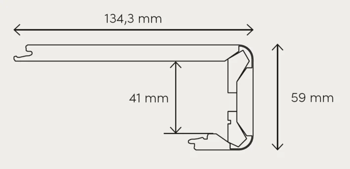 Pergo laminaattinen porraslista, Trondheim Browned Oak