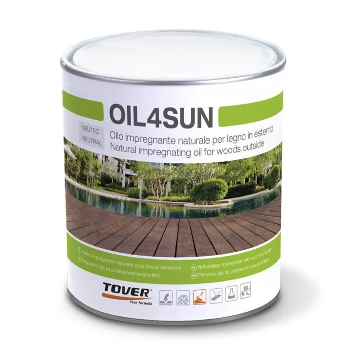 Tover Oil4Sun - ympäristöystävällinen terassiöljy - POISTOMYYNTI