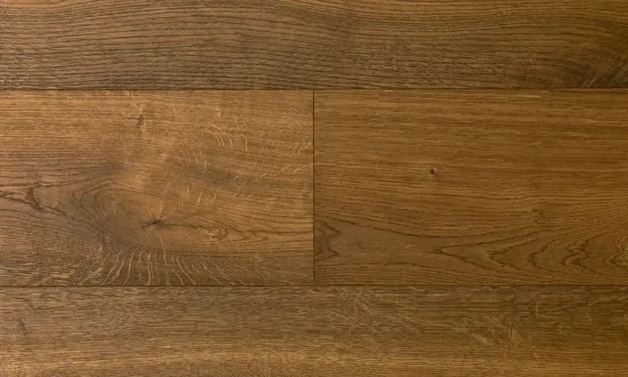 Puulattia - Tammi Herregårdsplank 260 mm, harjattu, savuöljytty