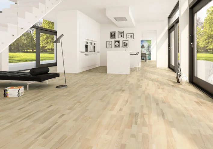 Moland Molaloc Saarni, 3-sauvainen parketti, valkoinen kovavahaöljy