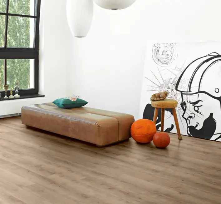 Parador Modular One, Hydron - Eg Pure helmenharmaa puukuviopinta, lankku