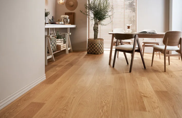 Timberman Slotsplank - Eg Prime harjattu, luonnollinen lakka