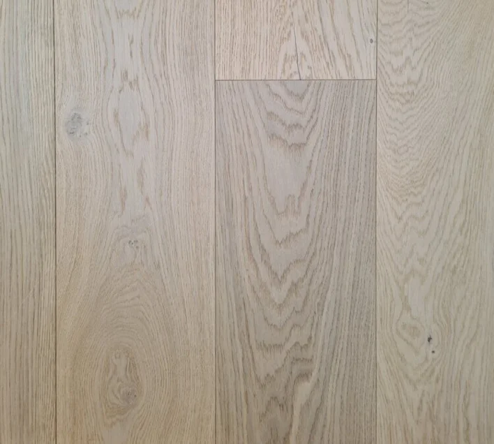 Tammi-lankku Rustik harjattu valkoinen mattalakka