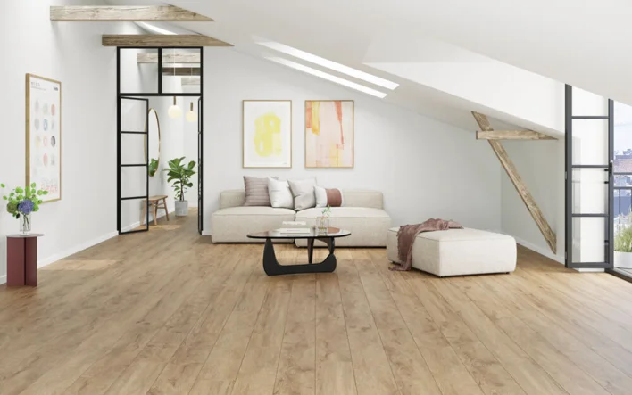 Moland Bastion Vinyl Wideplank, Natur eg, 220x1828 mm.