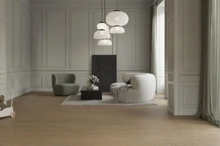 Moland Bastion Vinyl Wideplank, rustiikkinen tammi, 220 x 1828 mm.