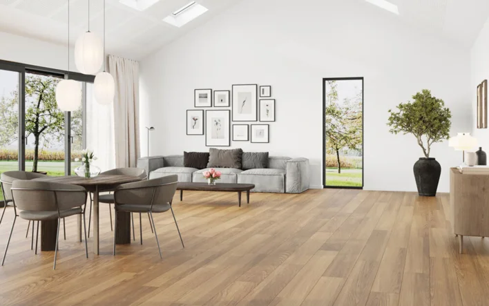 Moland Bastion Vinyl Wideplank, Tumman luonnon tammi, 220x1828 mm.