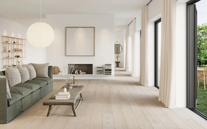 Moland Bastion Vinyl Wideplank, Ruotsalainen mänty, 220x1828 mm.