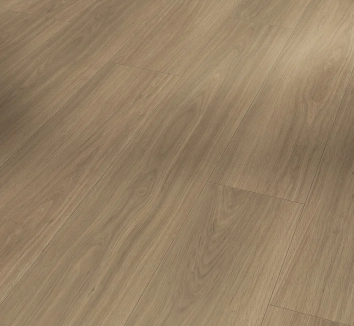 Parador Modular One - Tammi Artemis karamellinruskea, elegantti struktuuri, lankku