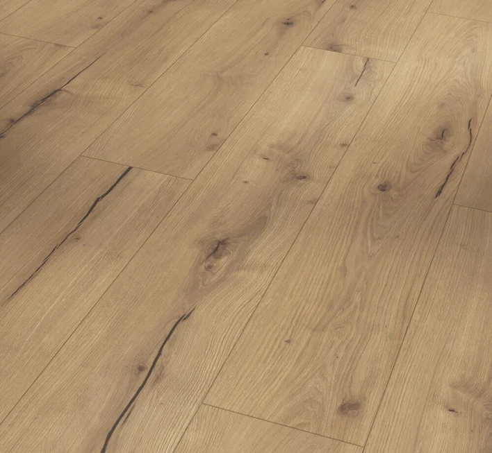 Parador Modular One, Hydron - Tammi Helios natur Rustiikkinen rakenne, Lankku