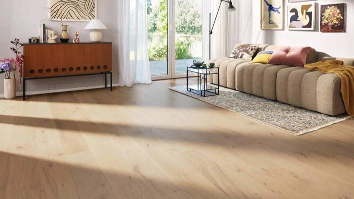 Haro lankkulattia - Tammi purovalkoinen Universal harjattu nL+