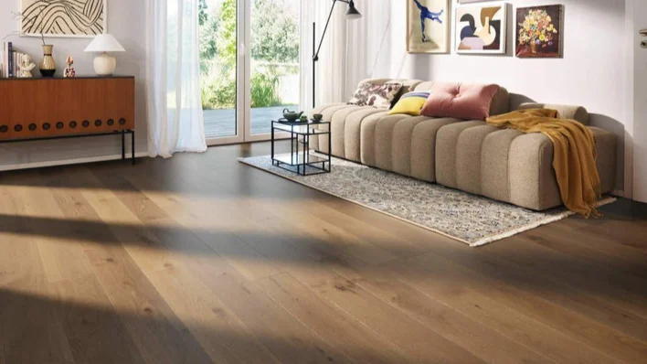 Haro lankkuparketti - Tammi samettiruskea Universal harjattu nL+