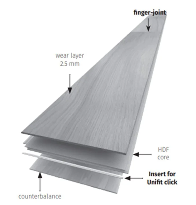 Panaget Ranskalainen tammilautalattia - Mix Topaze