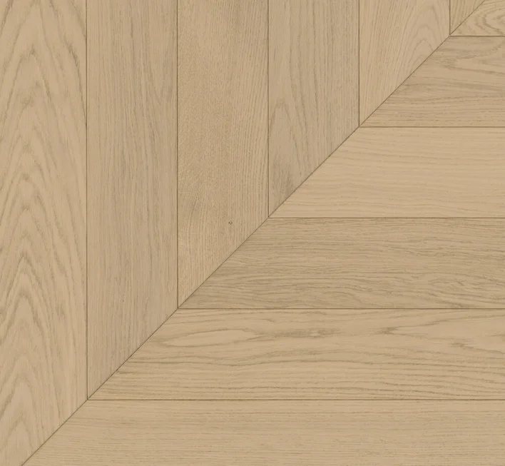 Parador Sillanruoto Trendtime 10 - Chevron 45°, Tammi valkoinen mattalakka