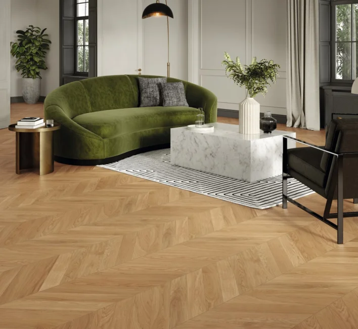 Parador Kalanruoto Trendtime 10 - Chevron 45°, tammi Natur mattalakalla
