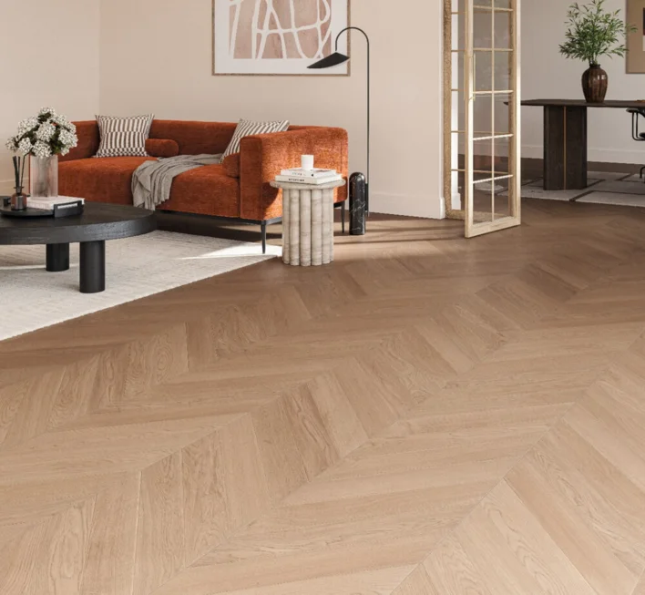 Parador Kalanruoto Trendtime 10 - Chevron 45°, Tammi Tuscan matta lakka