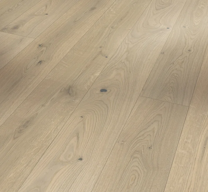 Puulattia Classic 3060 - Tammi Soave valkoinen, Lauta Living Plus mattalakattu