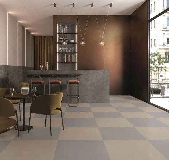 Lino Click linoleumlaatta - Cemento 202