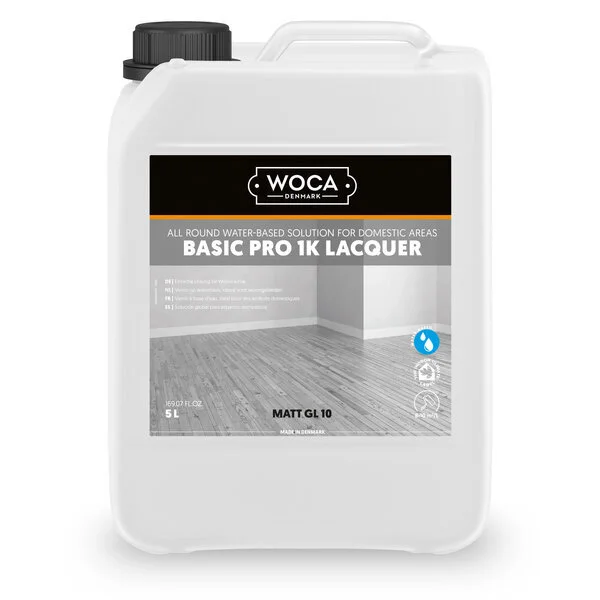 WOCA, Basic Pro 1K lakka - 5 litraa Matta