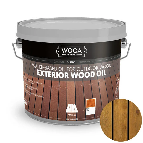 WOCA, Exterior Wood Oil, Teak - 2,5 litraa