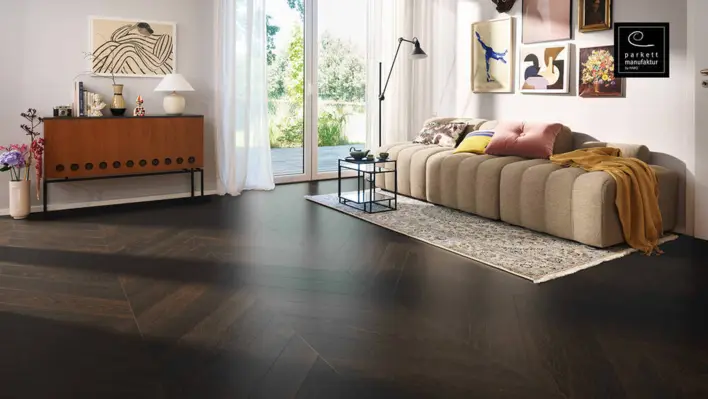 Chevron-lankku - Afrikkalainen tammi Selectiv harjattu, oleovera