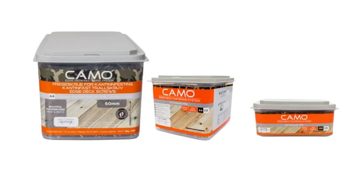CAMO 4,2x48 mm. Rustfri A4 terrasseskrue - 200 stk.