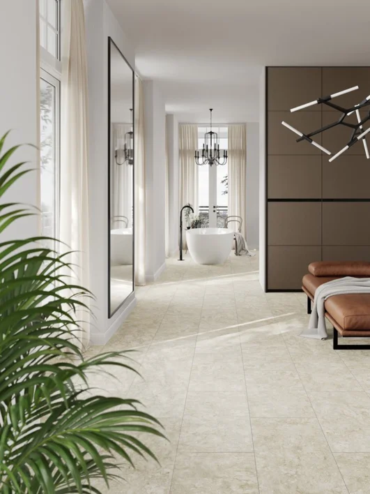 SPC-vinyylilukituslattia - P3021 Sandstone-laatta