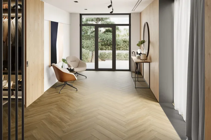 SPC vinyyliklikkilattia - kalanruoto, P6003 Calm Oak