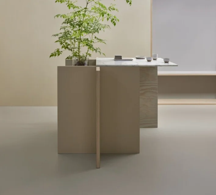 Pöytälinoleumi - Forbo Furniture Desktop Macadamia
