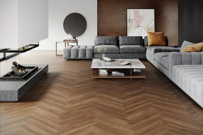 SPC-vinyylilattia - kalanruoto, Marrone Oak P6005