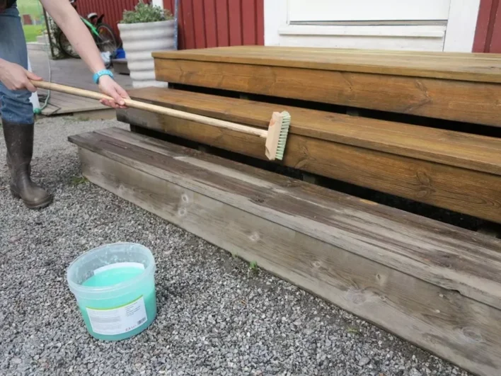 OSMO Puunraikastaja Power-Gel, sis. harja kahvalla 6609 - 2,5 litraa