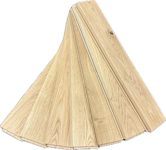 Massiivinen tammen kalanruotoparketti - 16/22x70x420 mm.