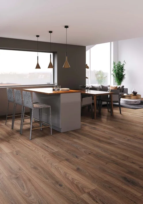 Organic Silent, Light brown oak plank 8495