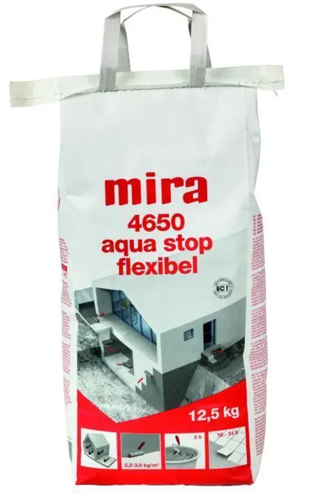 Mira, 4650 Aquastop joustava märkätilojen vedeneristys