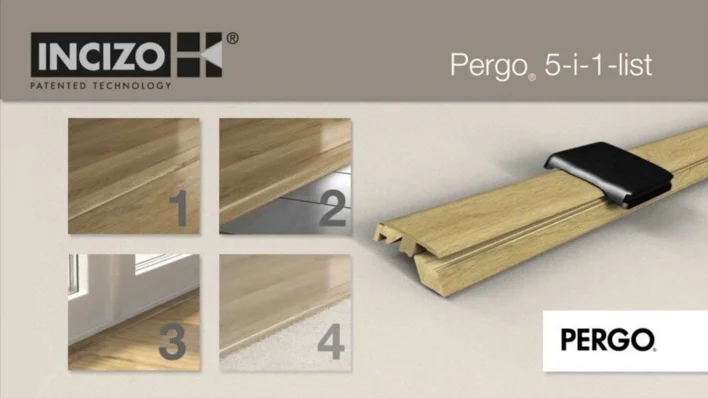 5-i-1 lista laminaattilattialle - Light Beige Oak, EI PALAUTUSTA!