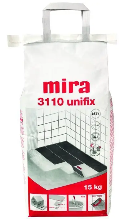 Mira laatta- / laattaliima, 3110 Unifix, Low dust