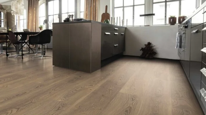 Haro parketgulv - Eg tobaksgrå Universal retro børstet - RESTPARTI