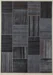 Kelim Patchwork - Tummanharmaa - REST 160X230