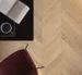 Parador Sillanruoto Trendtime 10 - Chevron 45°, Tammi valkoinen mattalakka