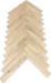 Massiivinen tammen kalanruotoparketti - 16/22x70x420 mm.