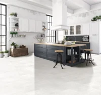 Meltex luksusvinyylilattia 7,5 mm, harmaa mustalla saumalla