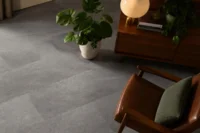 Afirmax BiClick SPC vinyylilukkolattia - Kassel tumman betonin sävyinen laatta
