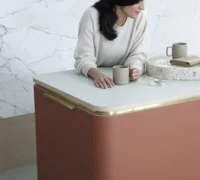 Pöytälinoleumi - Forbo Furniture Desktop Brick