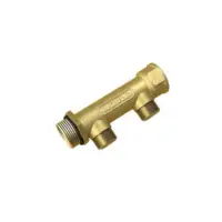 Wavin 3/4" jakotukki 2 lähtöä 1/2" Keskietäisyys 50 mm.
