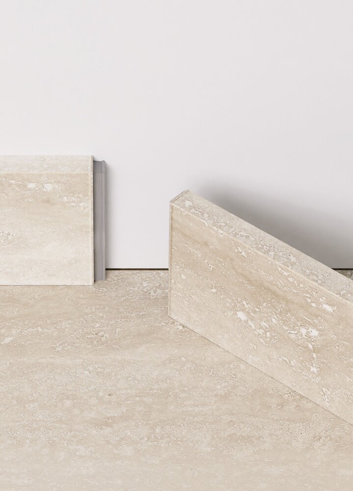 Vinyl-jalkalista Isefjord - Medium, Greige Travertine, EI PALUUTUSTA!